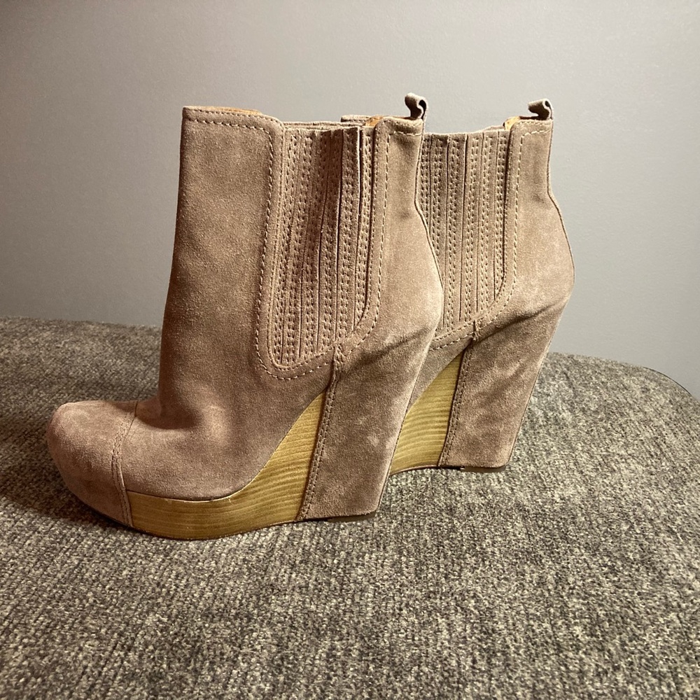 Joan and David wedge ankle bootie